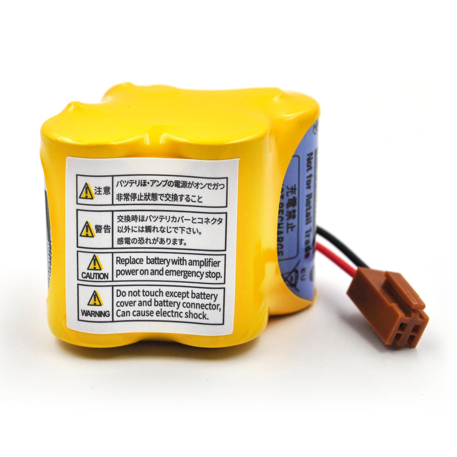 Elxjar (2 Pack) Br 2/3Agct4A 6V 4400Mah Replacement Battery For Panasonic Fanuc Controls, Plc Computer Ge Fanuc 18T Series, A98L