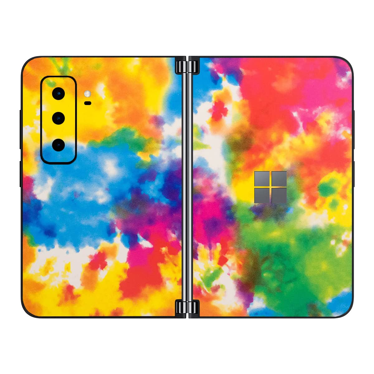 SopiGuard Sticker Skin for 2021 Microsoft Surface Duo 2 2nd Gen Edge-to-Edge Front and Rear Panels Vinyl Decal (Watercolor)