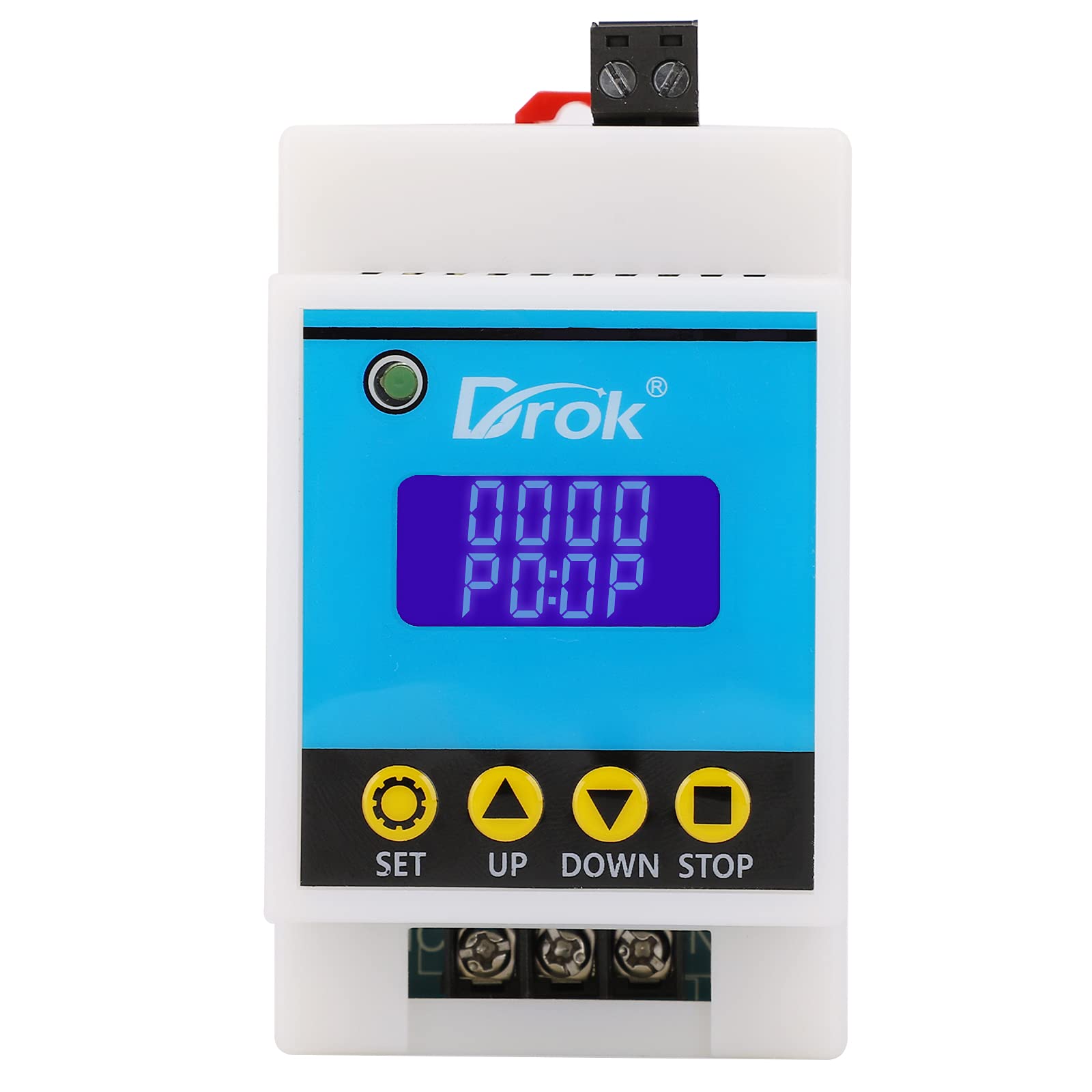 Drok Delay Relay Module, Dc 6 30V Timer Relay 6V 12V 24V 0.01S 9999Min 50 130Ma Digital Timer Cycle Delay, Power Supply On/Off C