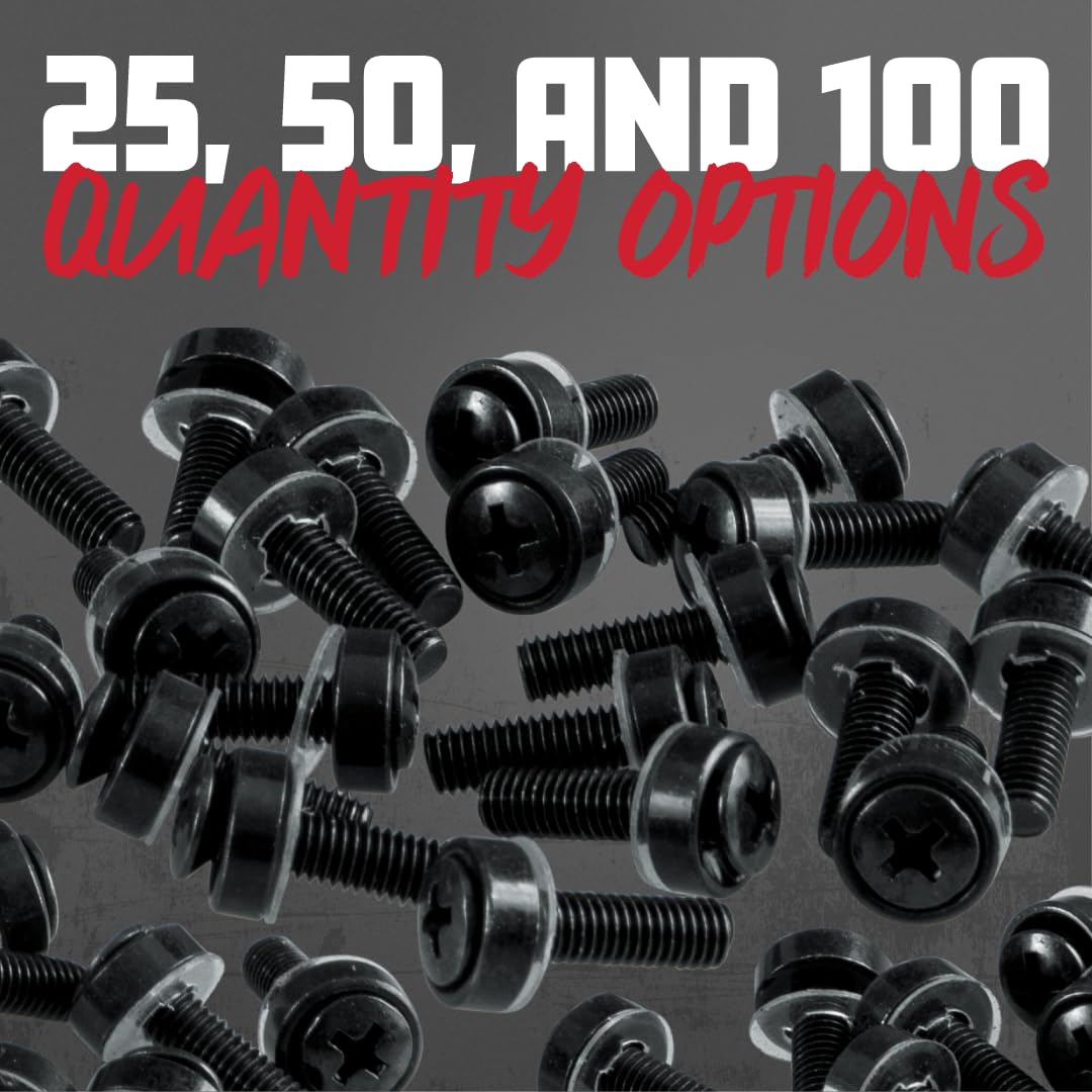 Gator Rackworks Standard Size Rack Screws, 25 Pack (Grw-Scrw025)