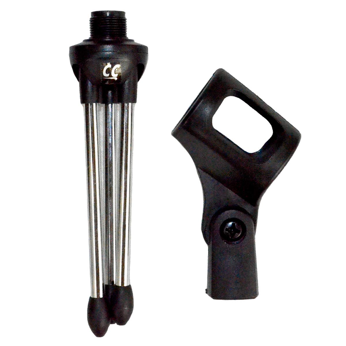 Chromacast Super Lightweight Collapsible Desktop Microphone Tripod Stand With Mic Clip, Desk Cc Tdmic