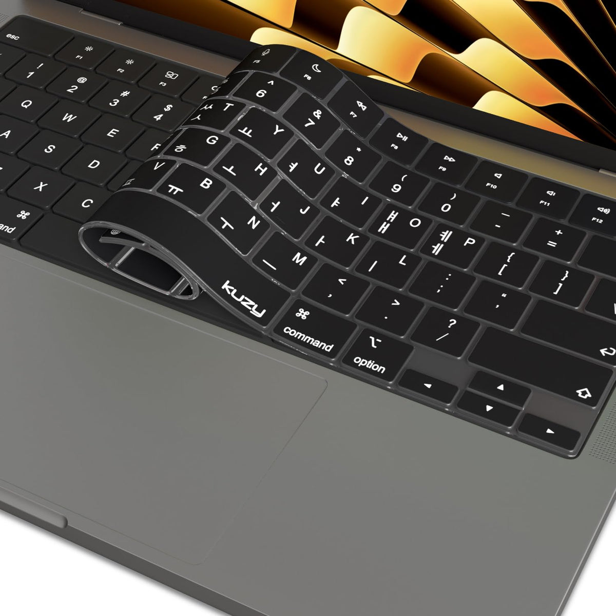 Kuzy Korean Macbook Pro Keyboard Cover 2024 2023 2022 14 Inch 16 Inch M3 M1 M2 Macbook Air Keyboard Cover 15 Inch 13.6 Inch Sili