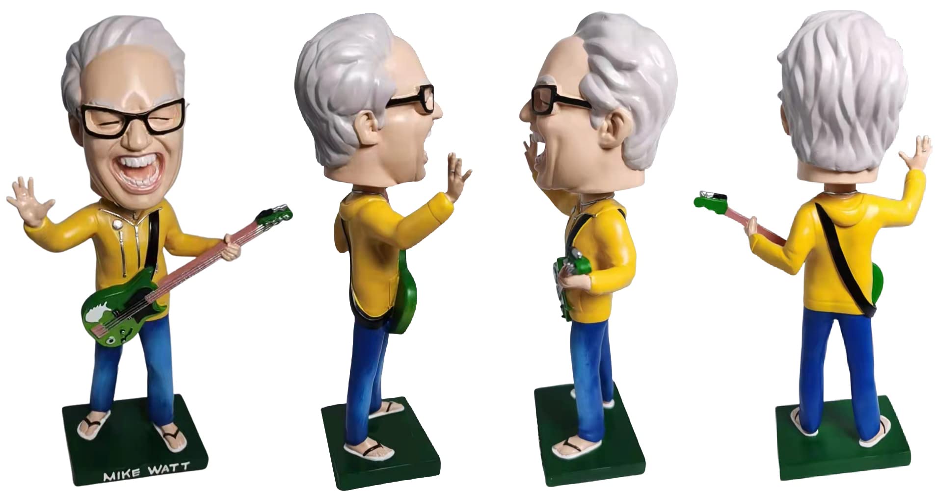 Minute Men Mike Watt Figure Minutemen Mike Watt V2 Oscillating, Genuine Bobble Head