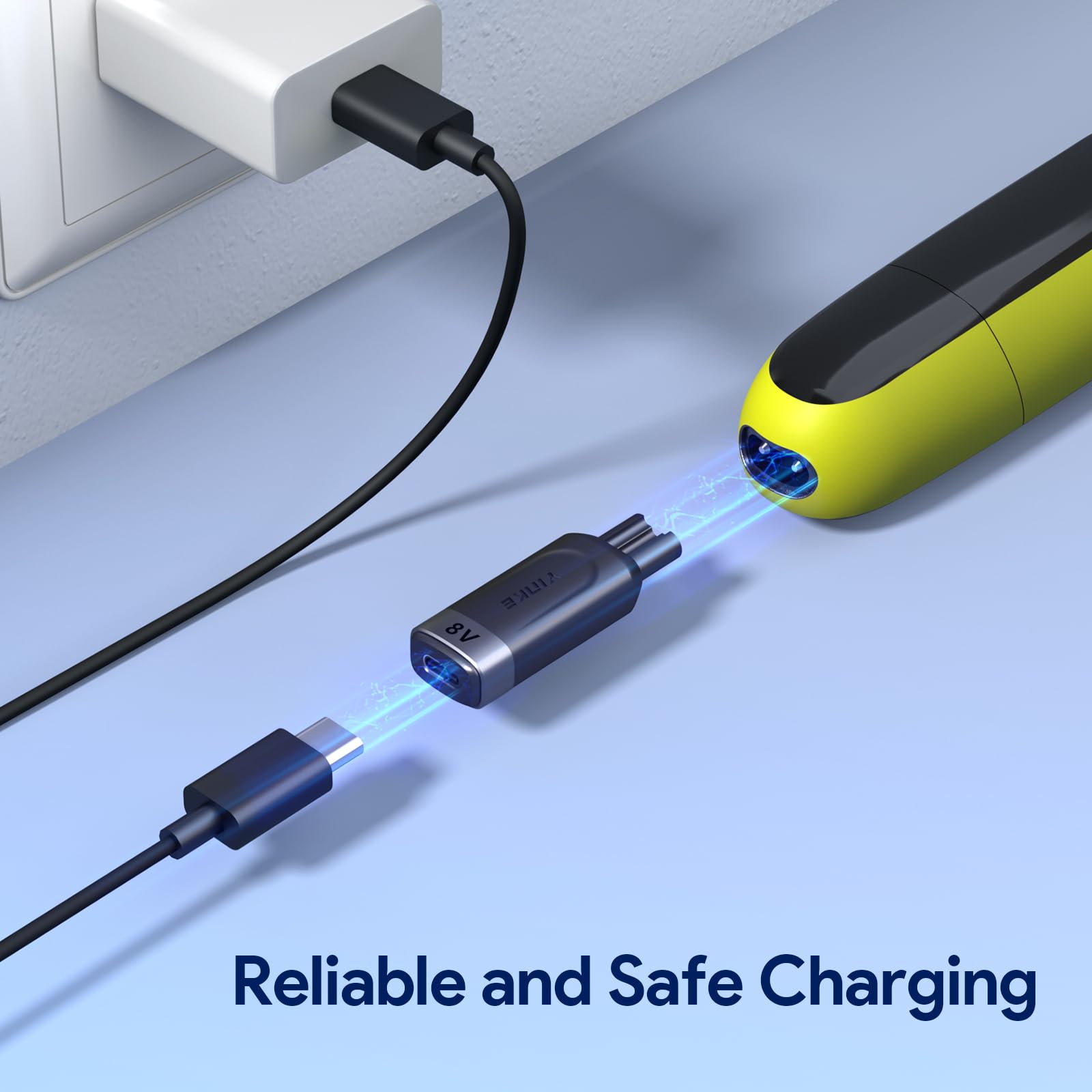 Yinke 8V Hq850 Type C Shaver Charger Adapter Charging Converter For Philips Norelco Oneblade Qp2630 Qp2530, Usb C Electric Shave