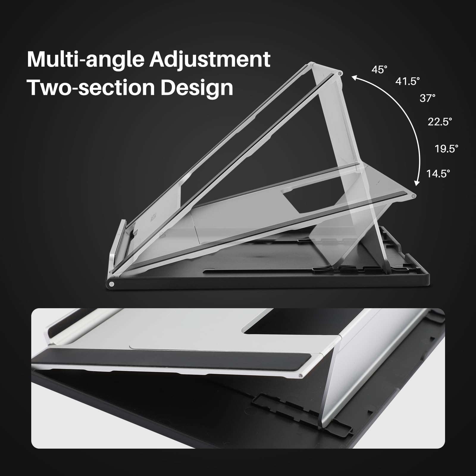 Huion St200 Adjustable Drawing Tablet Stand Laptop Stand For 10-16Inch Laptop, Tablet, Macbook, Ipad, Kamvas 13, Kamvas Pro, Wac