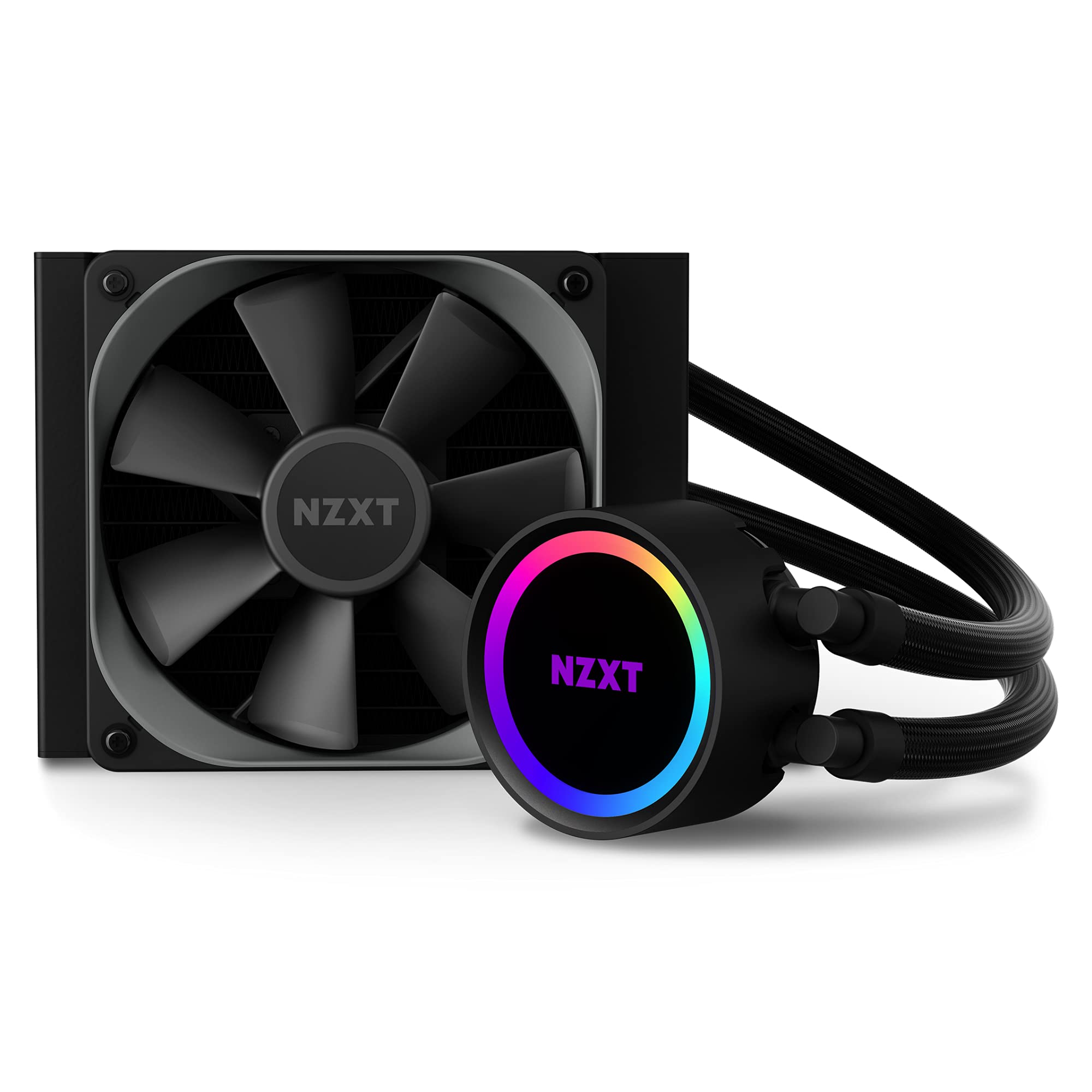 Nzxt Kraken 120 - Rl-Kr120-B1 - Aio Rgb Cpu Liquid Cooler - Quiet And Effective - Quiet Operation - Ring Rgb Led - Aer P 120Mm R