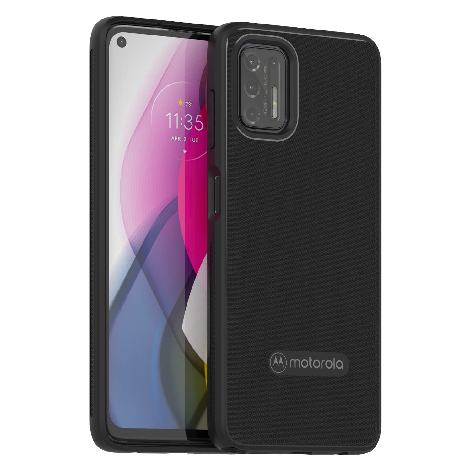 Motorola Moto G Stylus (2021 Version) Protective Case  Black   Precision Fit Shock Absorbing Cases For Enhanced Phone Grip, Styl