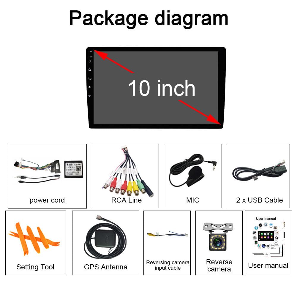 4+64Gb For Nissan Versa Sedan Radio 2015 2019 Android 13 Car Stereo 10'' Touchscreen Wireless Carplay Android Auto Dsp Bluetooth