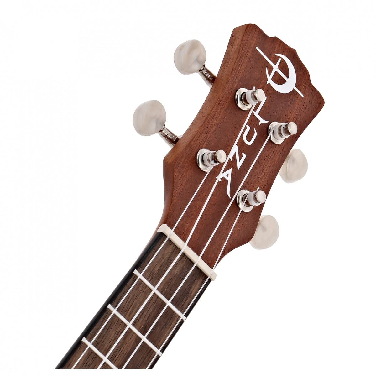 Luna Maluhia Peace Concert Ukulele With Gig Bag, Satin Natural