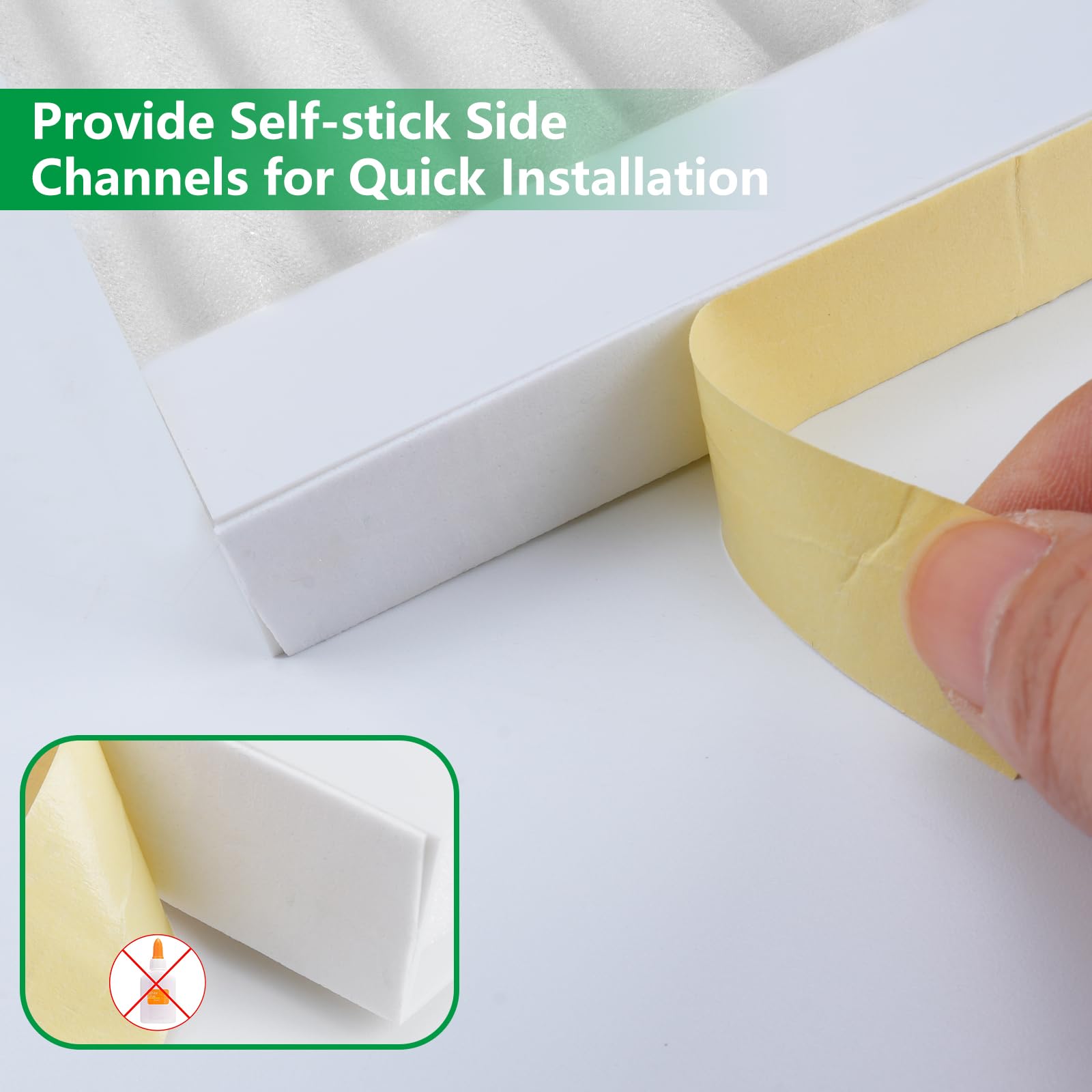 Window Air Conditioner Side Insulated Panel, 2Pic Insulation Panels Window Seal Kit With 4 Pressure Strips, Wintersummer Winter