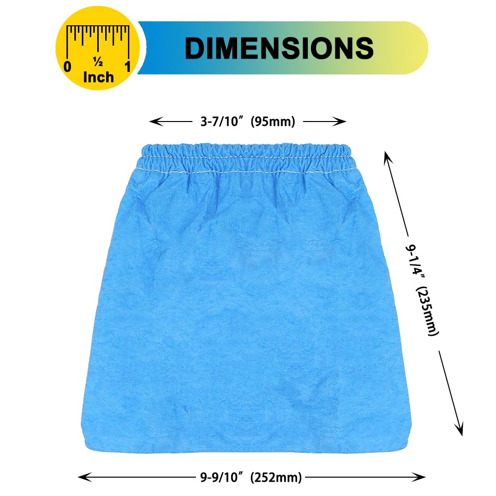 Spacetent 10 Pack Vrc5 Cloth Filters For Most Vacmaster 4 To 16 Gallon Wet/Dry Vacuums.