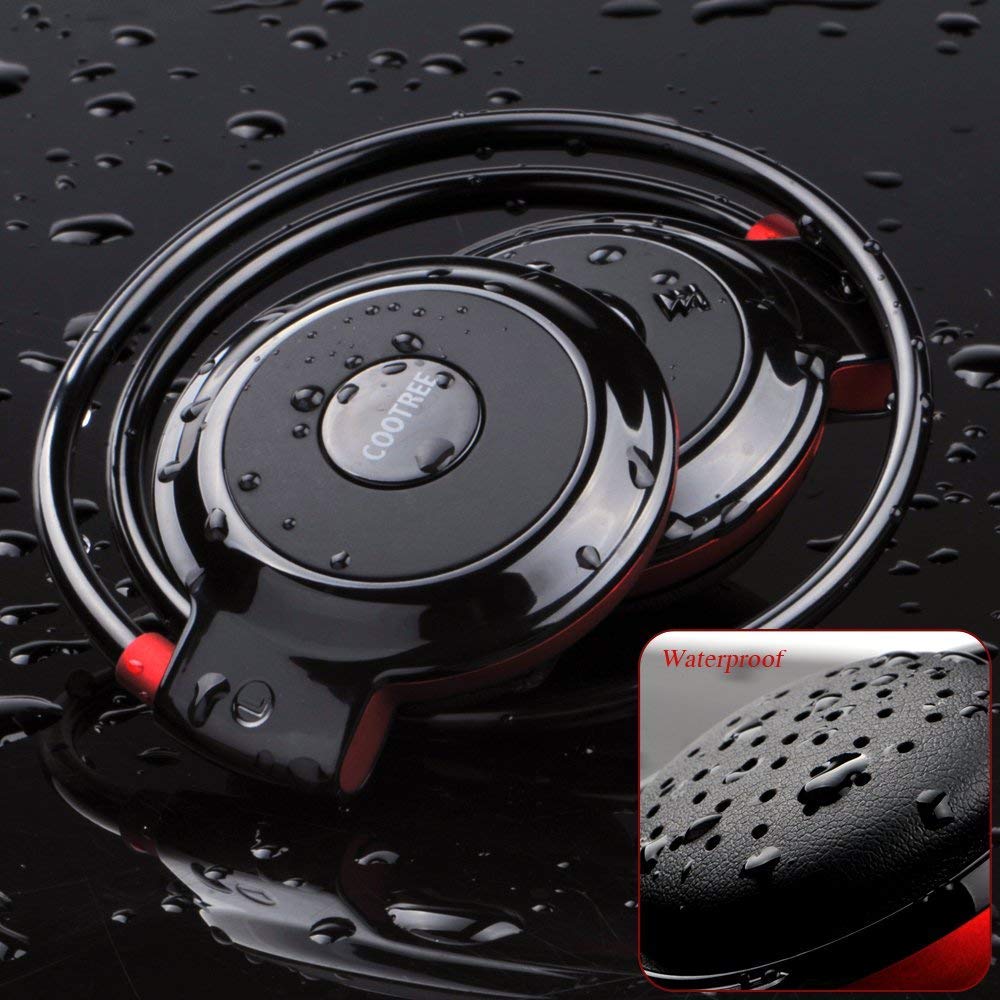 Cootree Wireless Headphone Sports Headset With Built In Microphone,Bluetooth Headphones Behind The Head,Foldable And Carried In