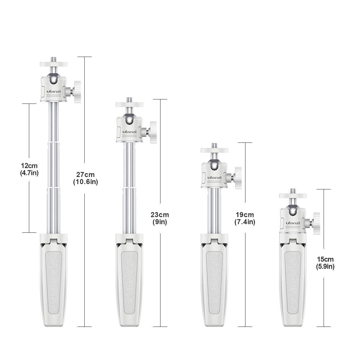 Ulanzi Extension Pole Tripod, Mini Selfie Stick Tripod Stand Handle Grip For Iphone 13 Pro Max Samsung Oneplus Google Smartphone