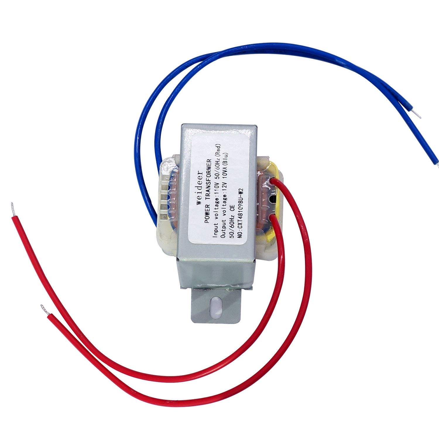 Weideer Input Ac 110V 50/60Hz Output Ac 12V 10Va Power Transformer Ac/Ac Single Phase Transformer For Lighting Power Supplies, A