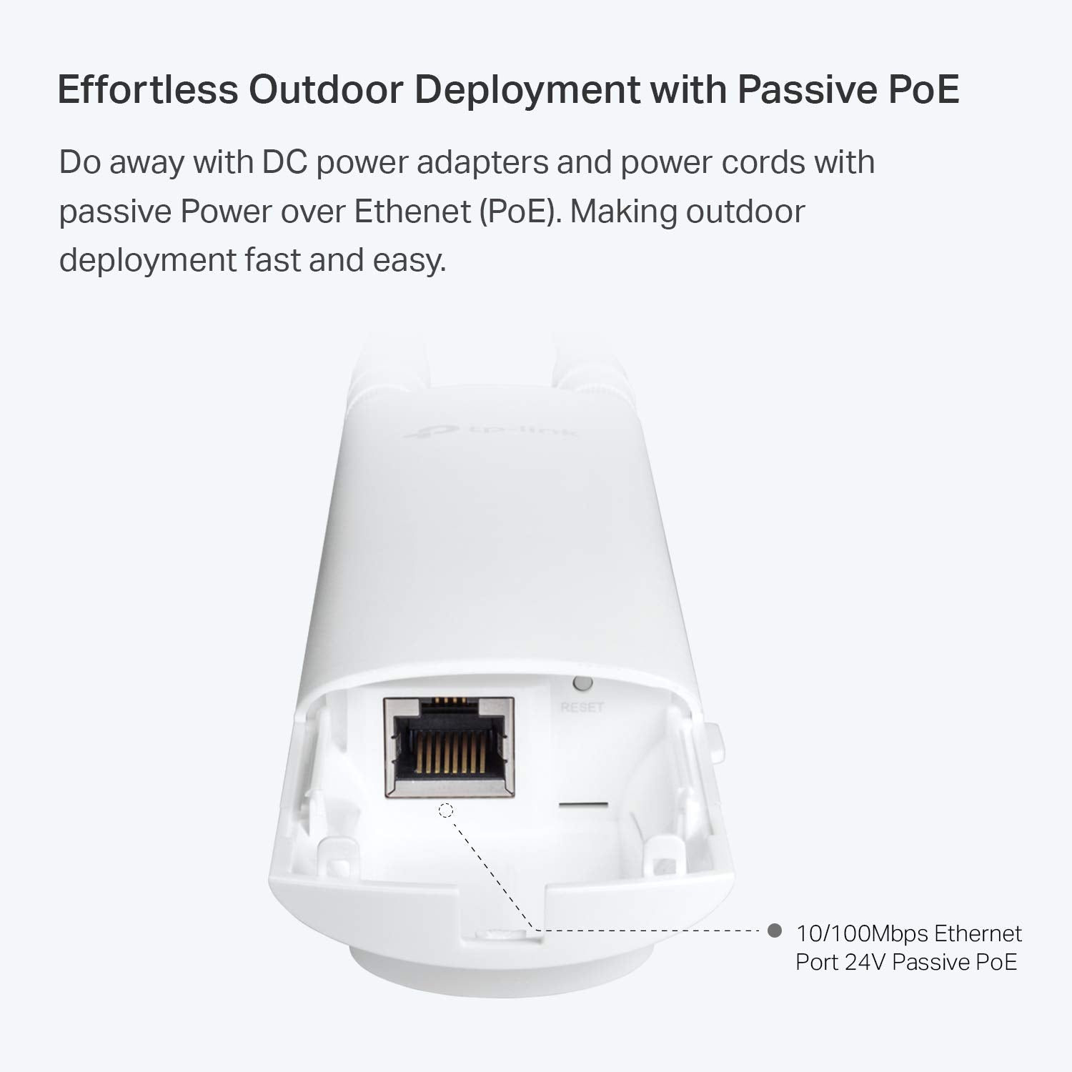Tp Link Eap110 Outdoor V3 | Omada N300 Wireless Outdoor Access Point | Wifi Coverage Up To 200 Meters| Passive Poe W/ Free Poe I