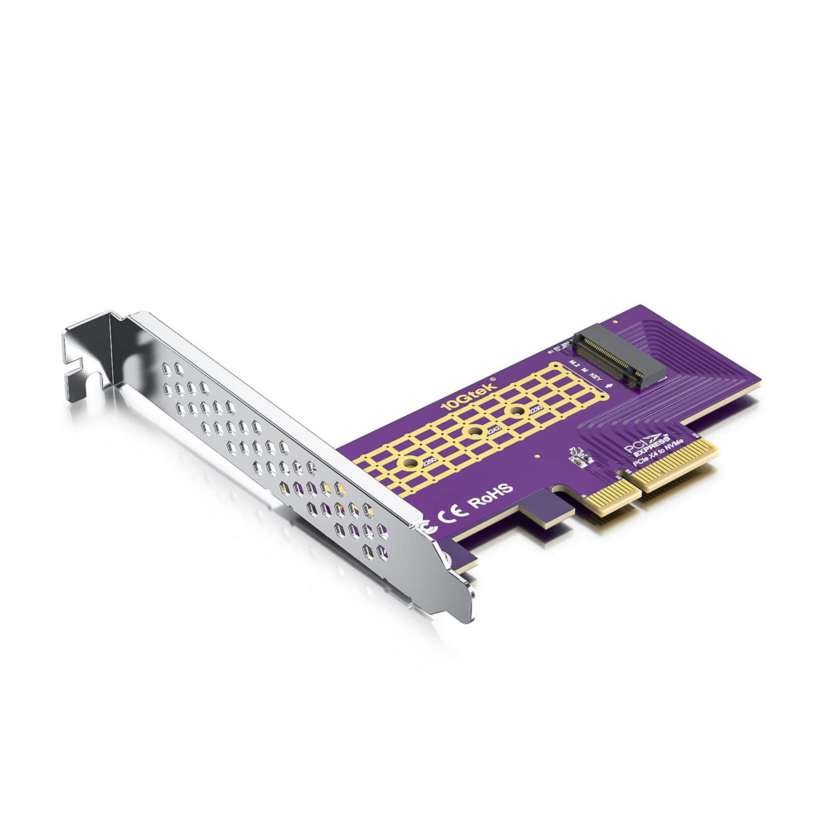 Pcie To M.2 Adapter, Pcie 3.0 X4 To Nvme M.2 Adapter (1 Port) For M.2 (M Key) Ssd,Supports M.2 Ssds (Nvme And Ahci): 2230, 2242,
