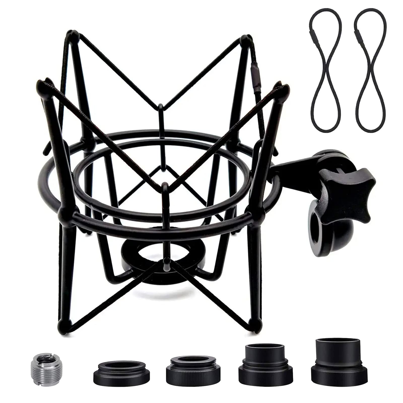 Suuntok Microphone Shock Mount Universal Mic Holder Spider Recording Mic Shockmount Stand Compatible With Many Condenser Mics Li