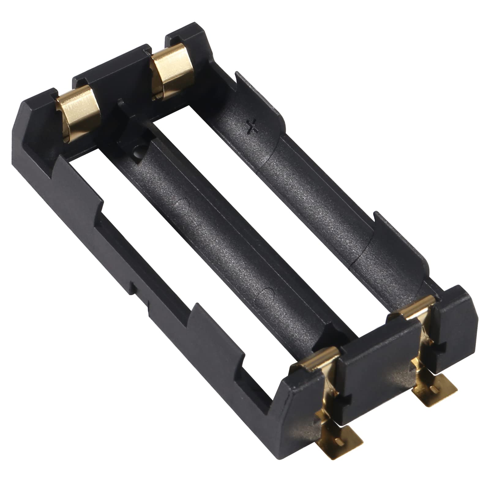 Aobao 5Pcs 18650 Battery Holder 2 Slot 3.7V 18650 Battery Clip Holder Box Storage Case With Soldering Pin Copper Contacts For 18