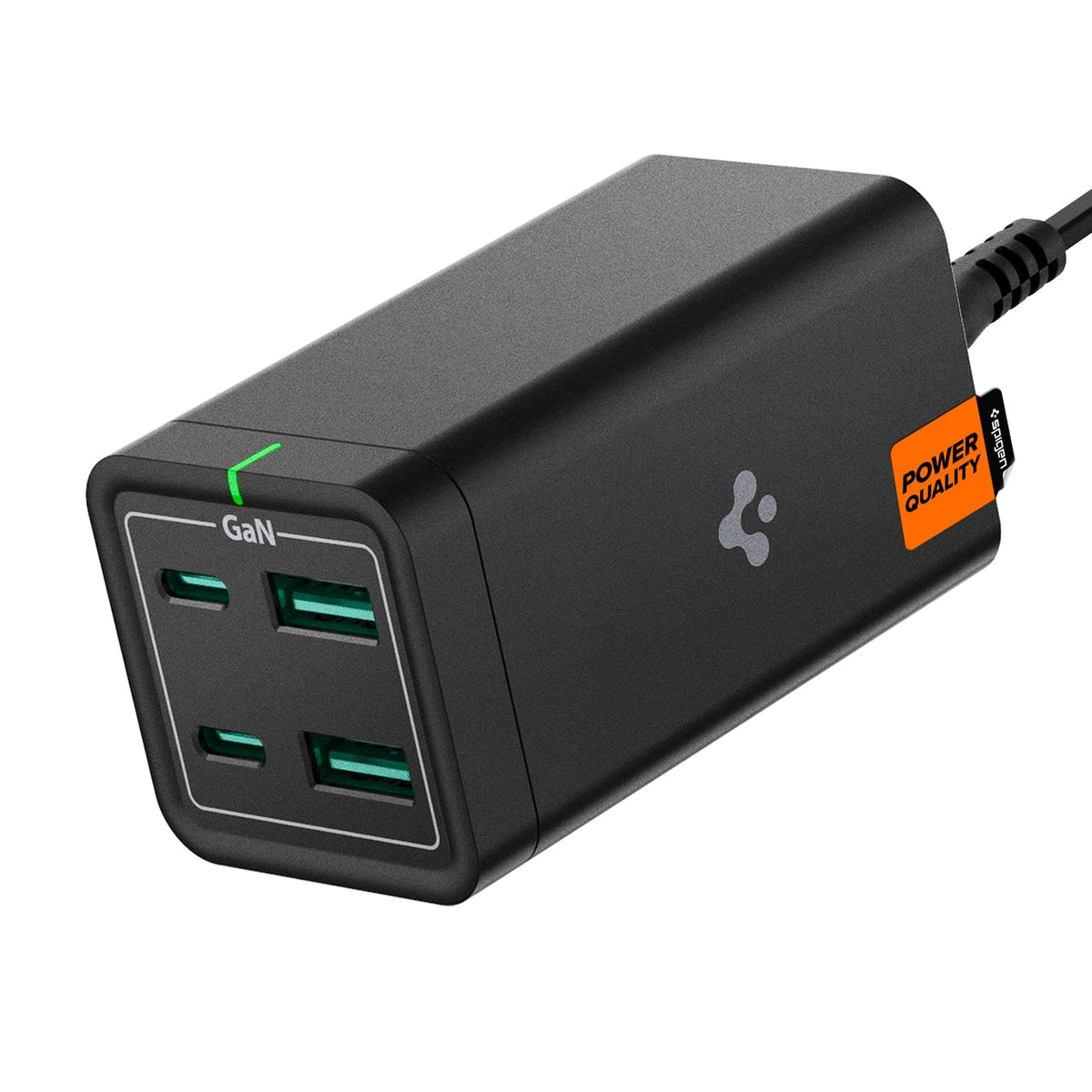 Usb C Charger, Spigen 65W [Gan Iii] 4 Port Usb C Charging Station, Usb C Pd/Usb A Fast Charge Hub For Macbook Ipad M2 M1 Pro Air