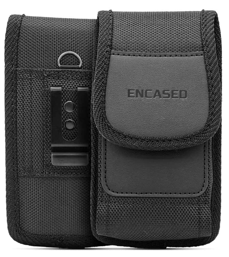Encased XL Cell Phone Pouch Holster Compatible with Samsung Galaxy S23 /S24 /S25 Ultra, iPhone 14/15/16 Pro Max Belt Clip Holder