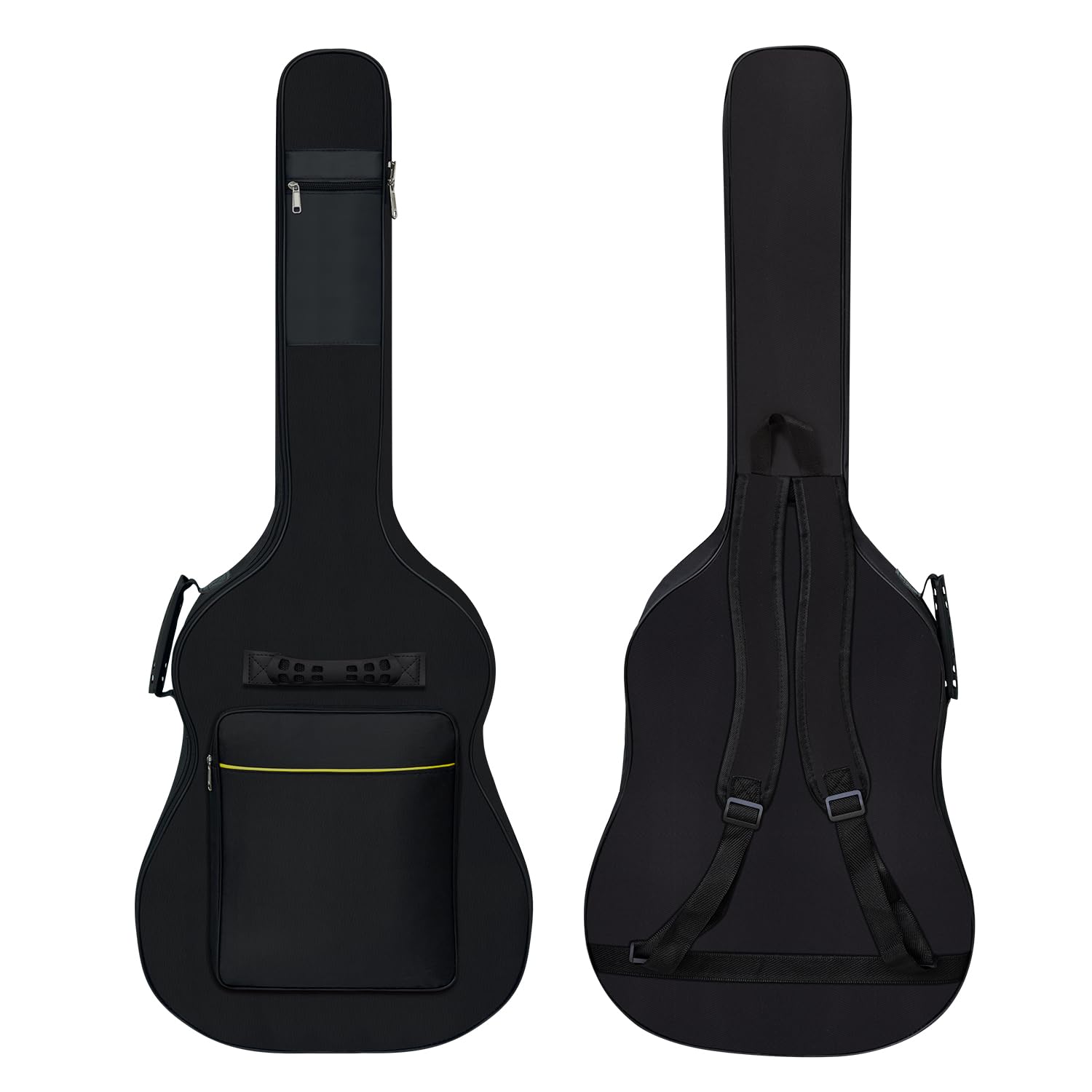 Diboer Acoustic Guitar Bag Thick Padding Waterproof Dual Adjustable Shoulder Strap Guitar Case Gig Bag Thickening Sponge Padding