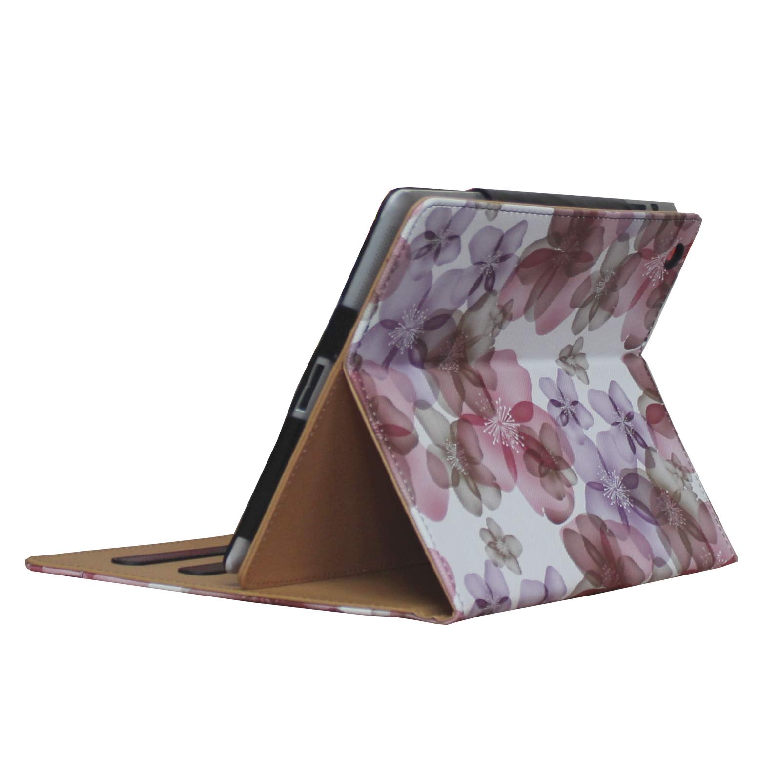 For Ipad 9.7 6Th/5Th Generation 2018/2017, Ipad Air/Air 2 Case, Jytrend Multi Angle Viewing Stand Folio Smart Cover With Pocket For A1893 A1954 A1822 A1823 A1474 A1475 A1476 A1566 A1567(Pink Flower)