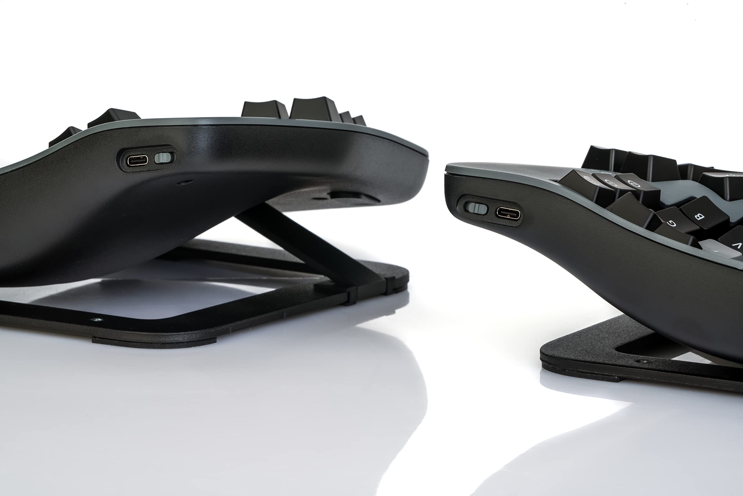 KINESIS Advantage360 Bluetooth Ergonomic Keyboard - Mechanical, Programmable, Contoured, Dark Gray, Model KB360-PRO-GBR
