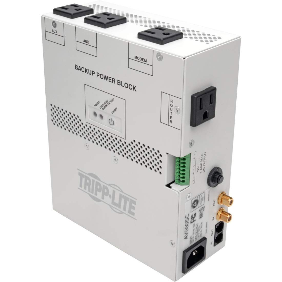 Tripp Lite 550Va Audio/Video Backup Power Block Ups   Exclusive Ups Protection For Structured Wiring Enclosure (Av550Sc)