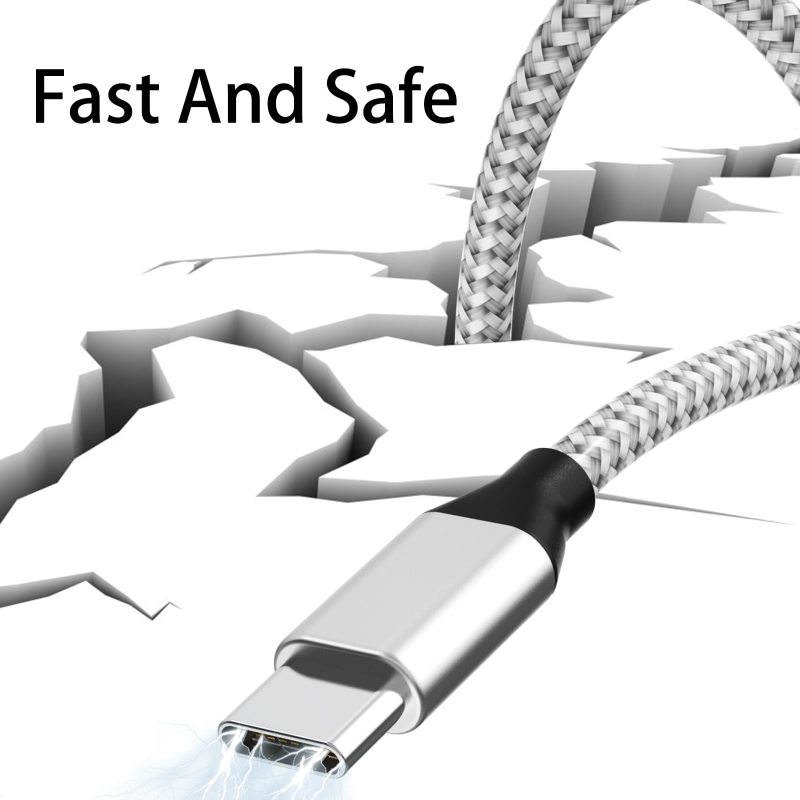 Usb C To Usb C Cable Nylon Braided 60W 3/3/6/6/10 Ft Usb Type C Fast Charging Cable For Iphone 16/16 Plus/16 Pro Max/15/15 Plus/15 Pro Max, Macbook Pro, Ipad Pro Air, Samsung S24/S24 Ultra/S23