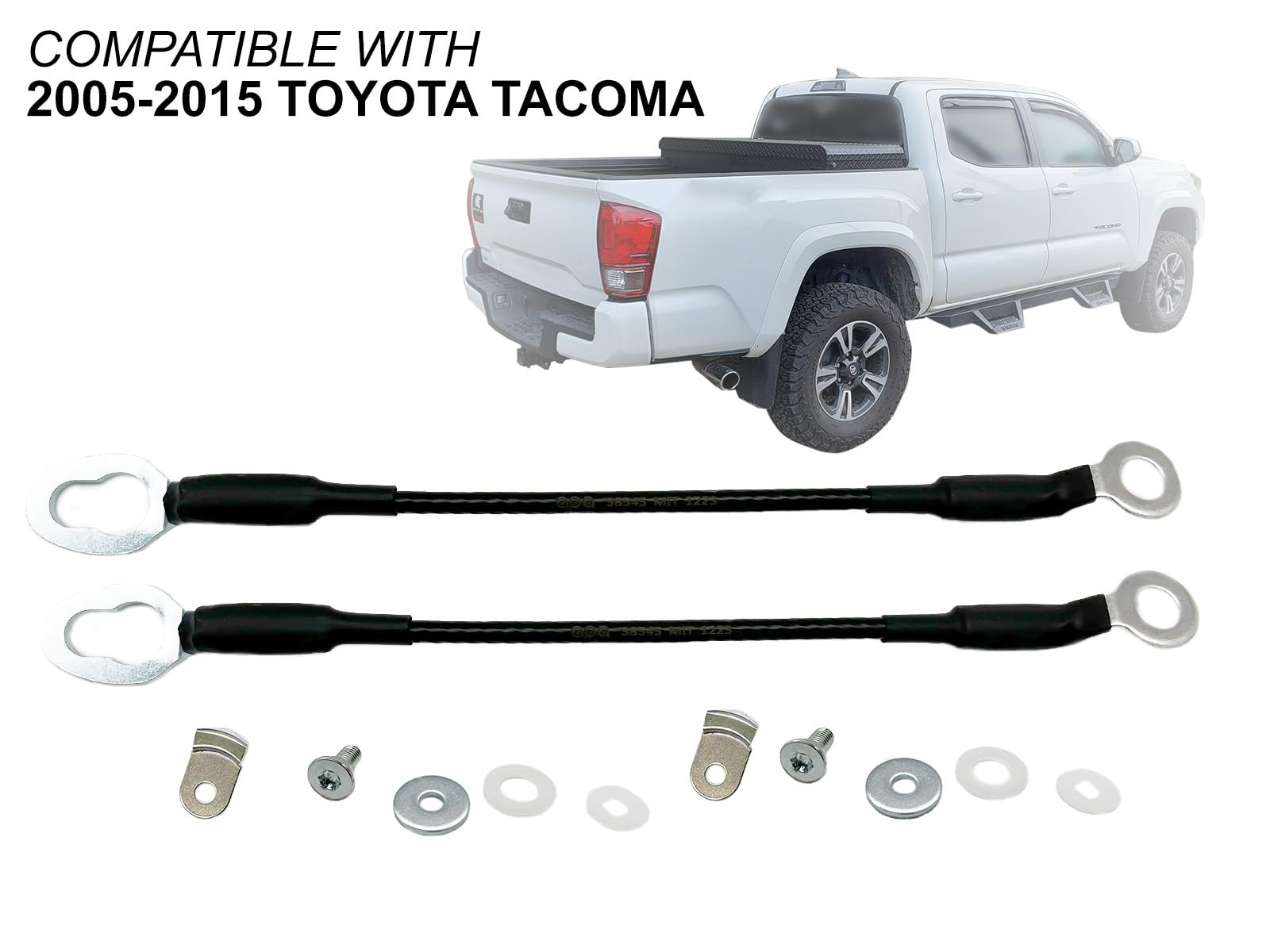 Apa Replacement Tailgate Cable With Hardware For 2005 2015 Tacoma Pair Passenger Right Rh Side And Driver Left Lh Side 657700407