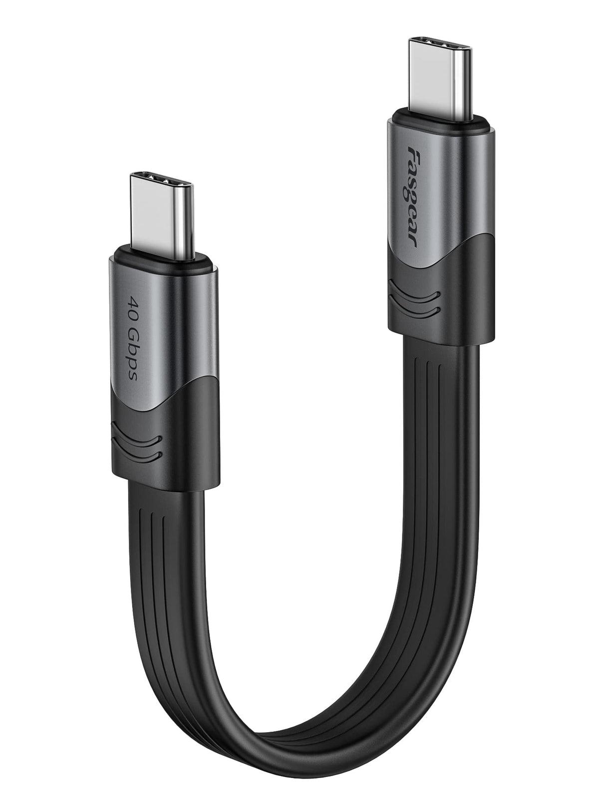 Fasgear Short Usb 4 Cable 6 Inch/15Cm 100W 40Gbps Usb C To Usb C Cable With 5K@60Hz Video Output Compatible For Thunderbolt 4/3