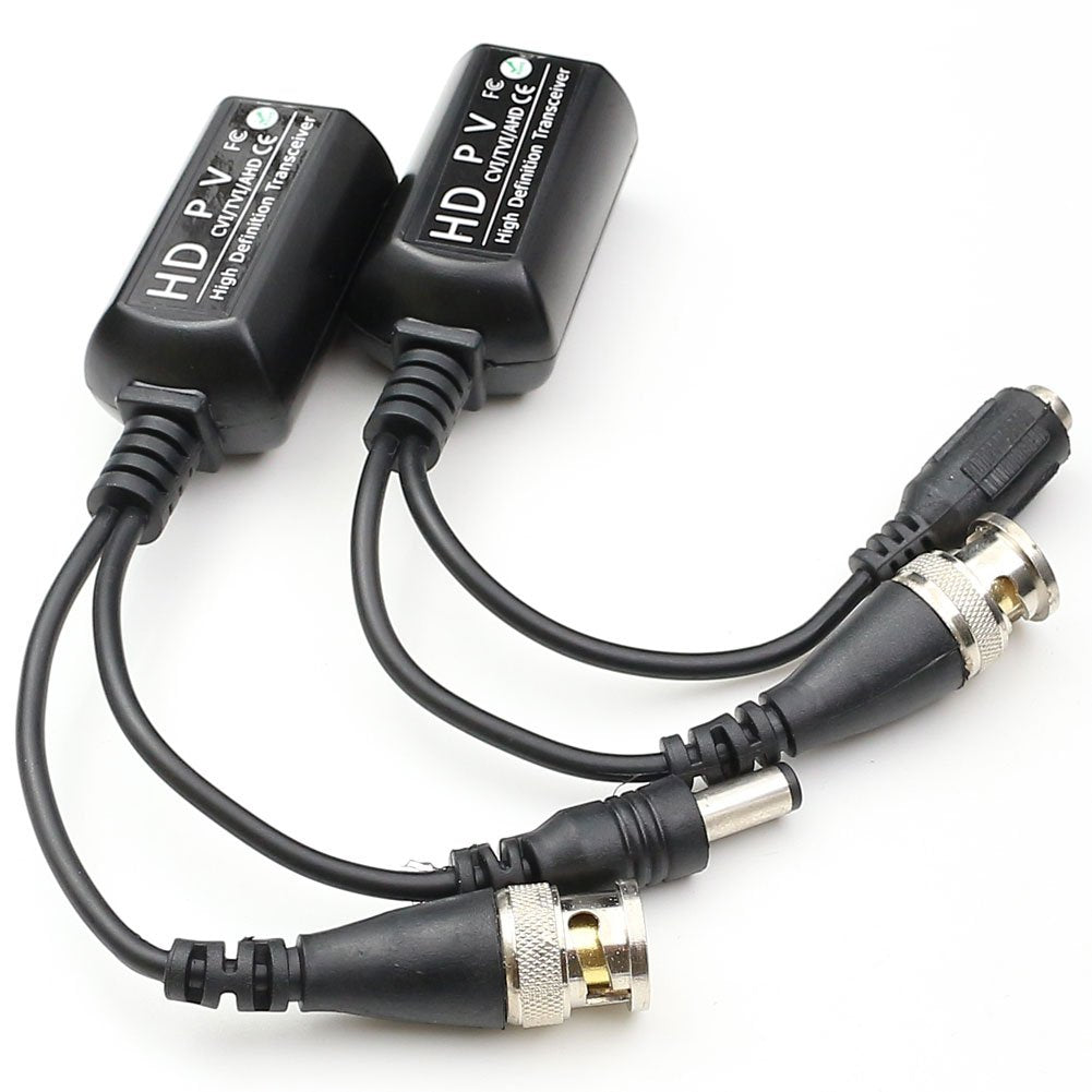 Anhan Pv/Pvd/Pva Passive Power Video Data Audio Balun Twisted Pair Utp Cable With Power Connector Hd Balun For 720P / 1080P Came