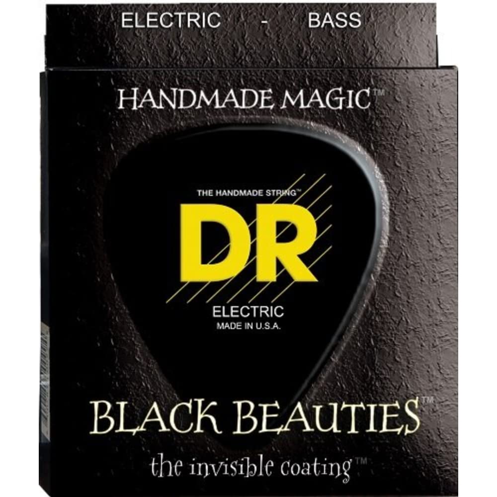 Dr Strings Black Beauties   Black Coloured Bass Strings: Heavy 50 110