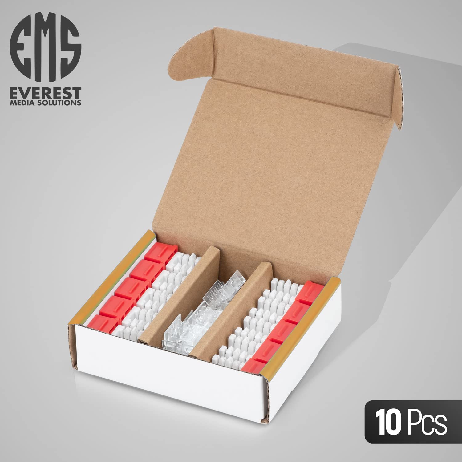 Everest Media Solutions 90 Angled Cat6 Keystone Jack In Red   Slim Profile Rj45 Ethernet Connector   Compatible With 90 Angled S