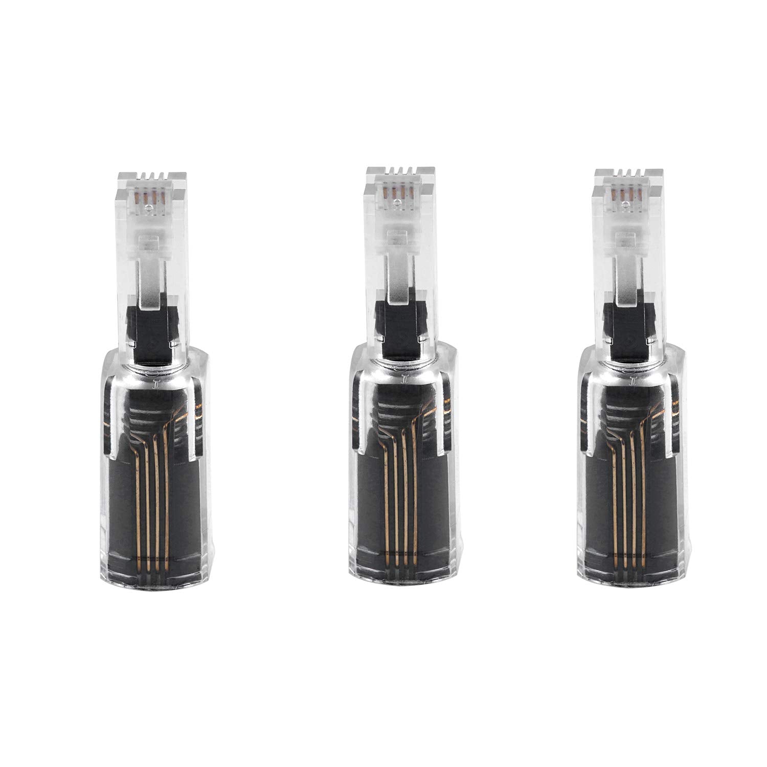 Power Gear Telephone Cord Detangler, 3 Pack, Tangle Free 360 Degree Rotation, Plug Into Landline Phone Handset, For Use In Home