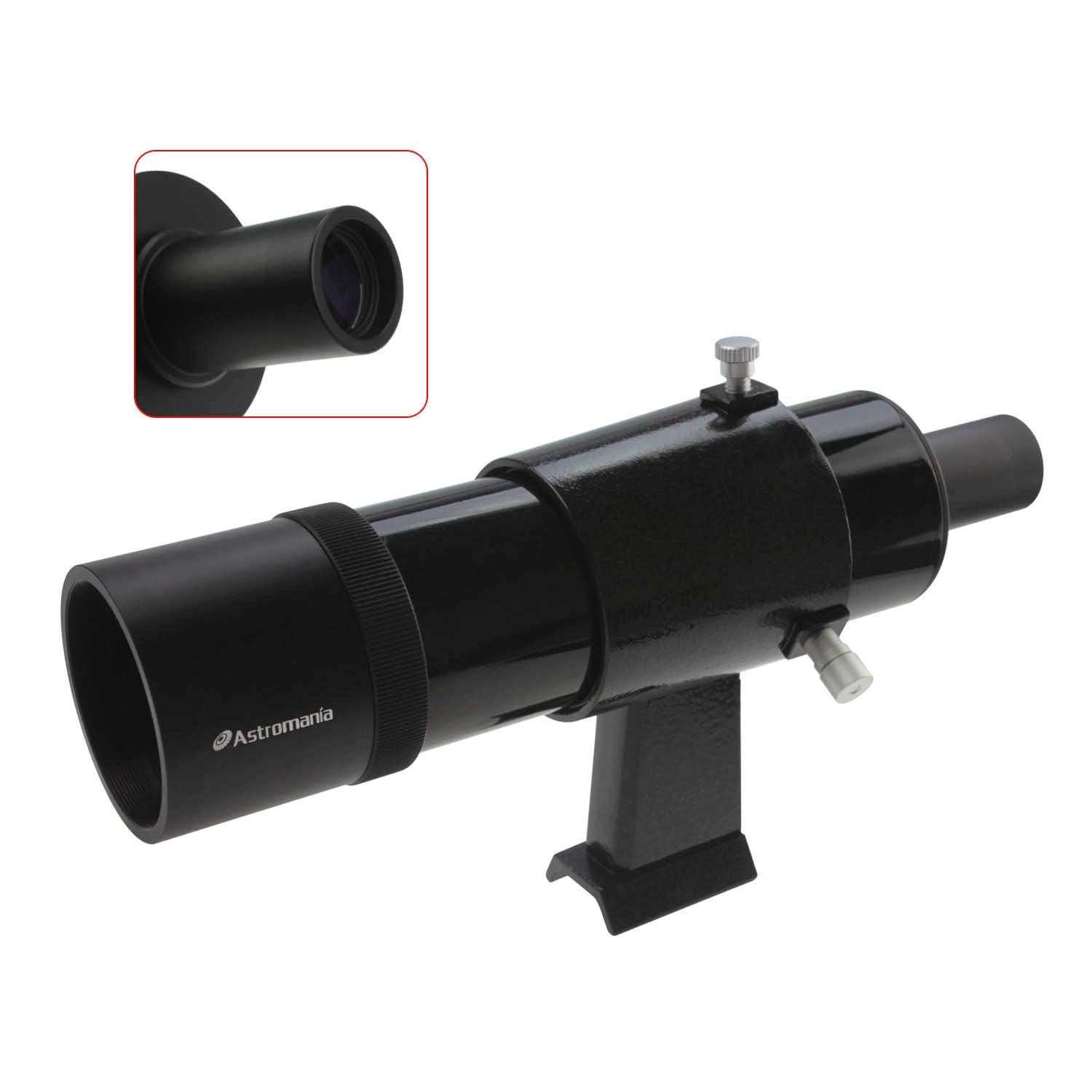 Astromania 9X50 Finder Scope, Black   It Provides Both A Bright Image And Comfortable Viewing