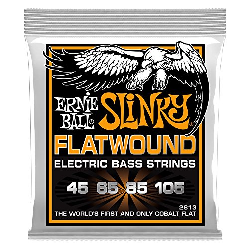 Hybrid Slinky Cobalt Flatwound Electric Bass Strings 45 105 Gauge