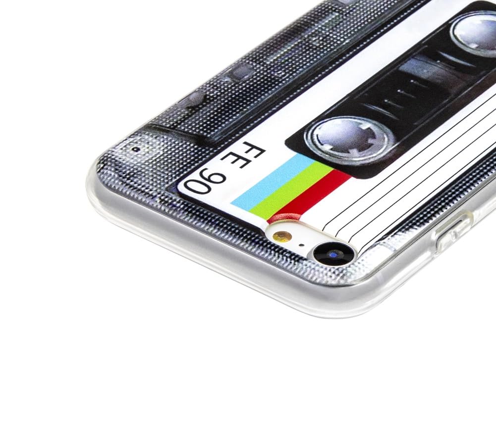 Stinfiztol Retro Tape Cassette 80S Type Soft Back Cover Phone Case Compatible With Iphone 7 Iphone 8 Iphone Se 2020/2022 Multico