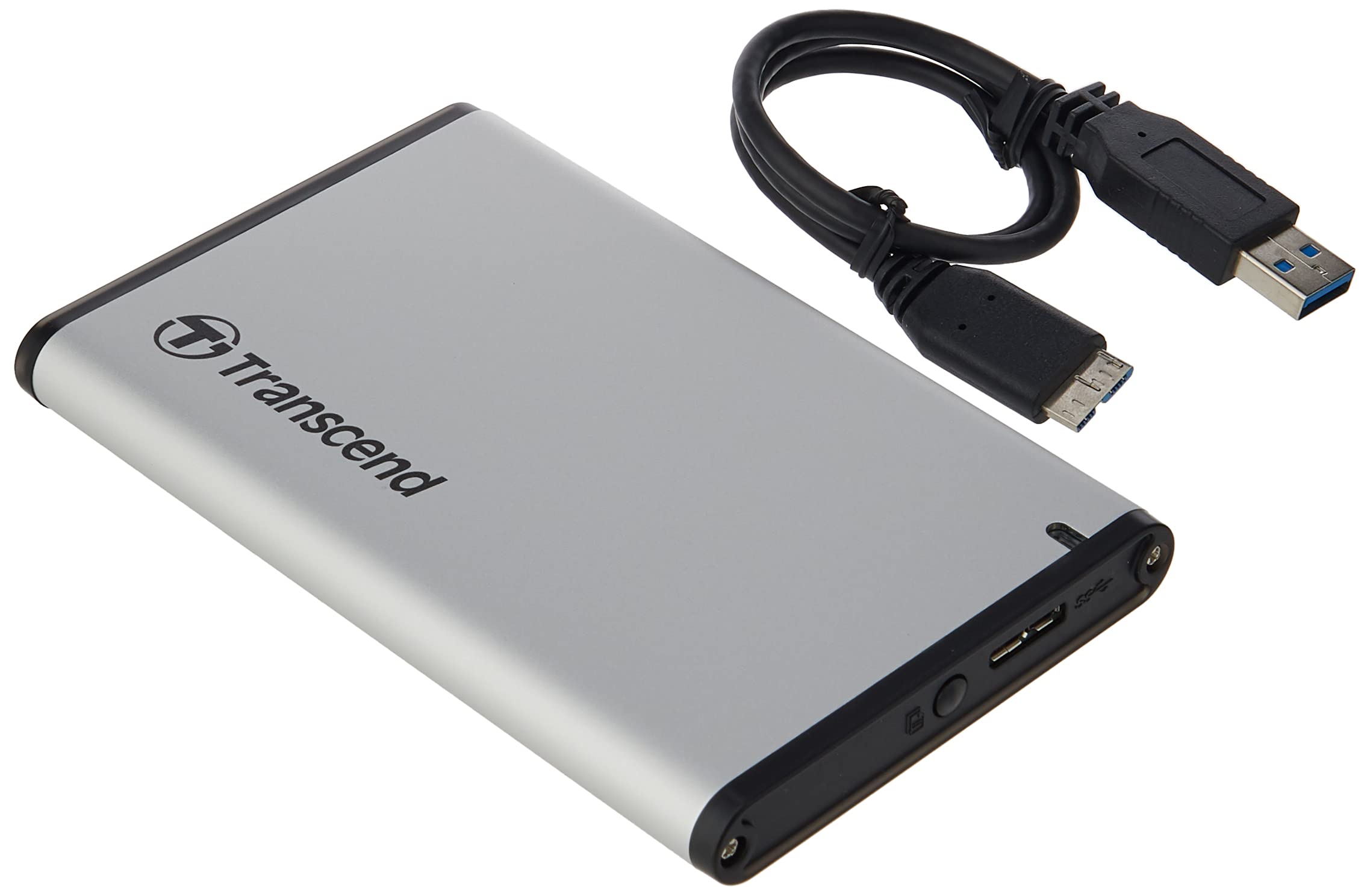 Transcend 2.5� SSD/HDD USB3.0 Enclosure, Aluminum case, UASP Supported, One Touch Backup   TS0GSJ25S3