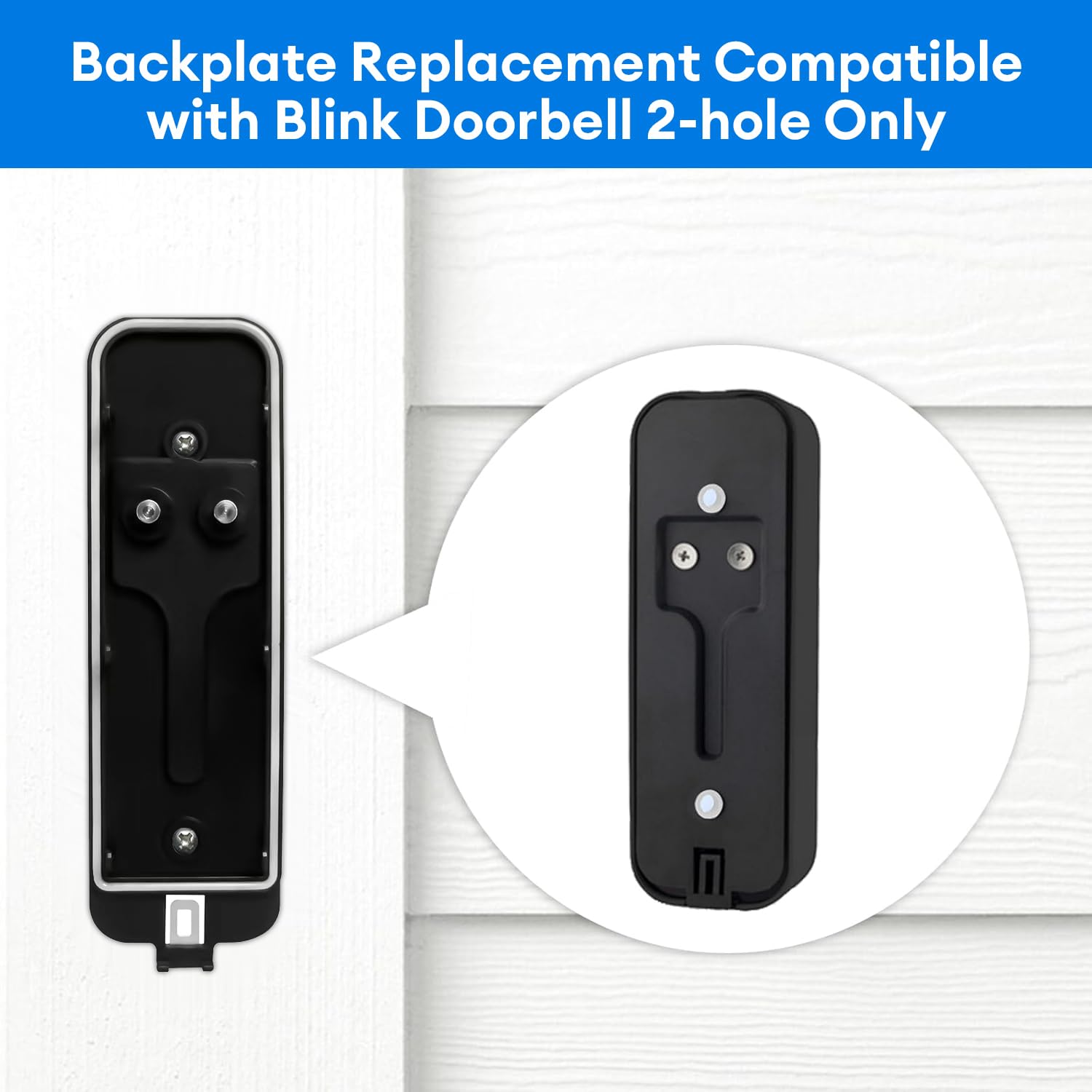 Blink Doorbell Back Plate, Upgrade Blink Doorbell Backplate Replacement Blink Doorbell Mount, Blink Doorbell Accessories, Blink