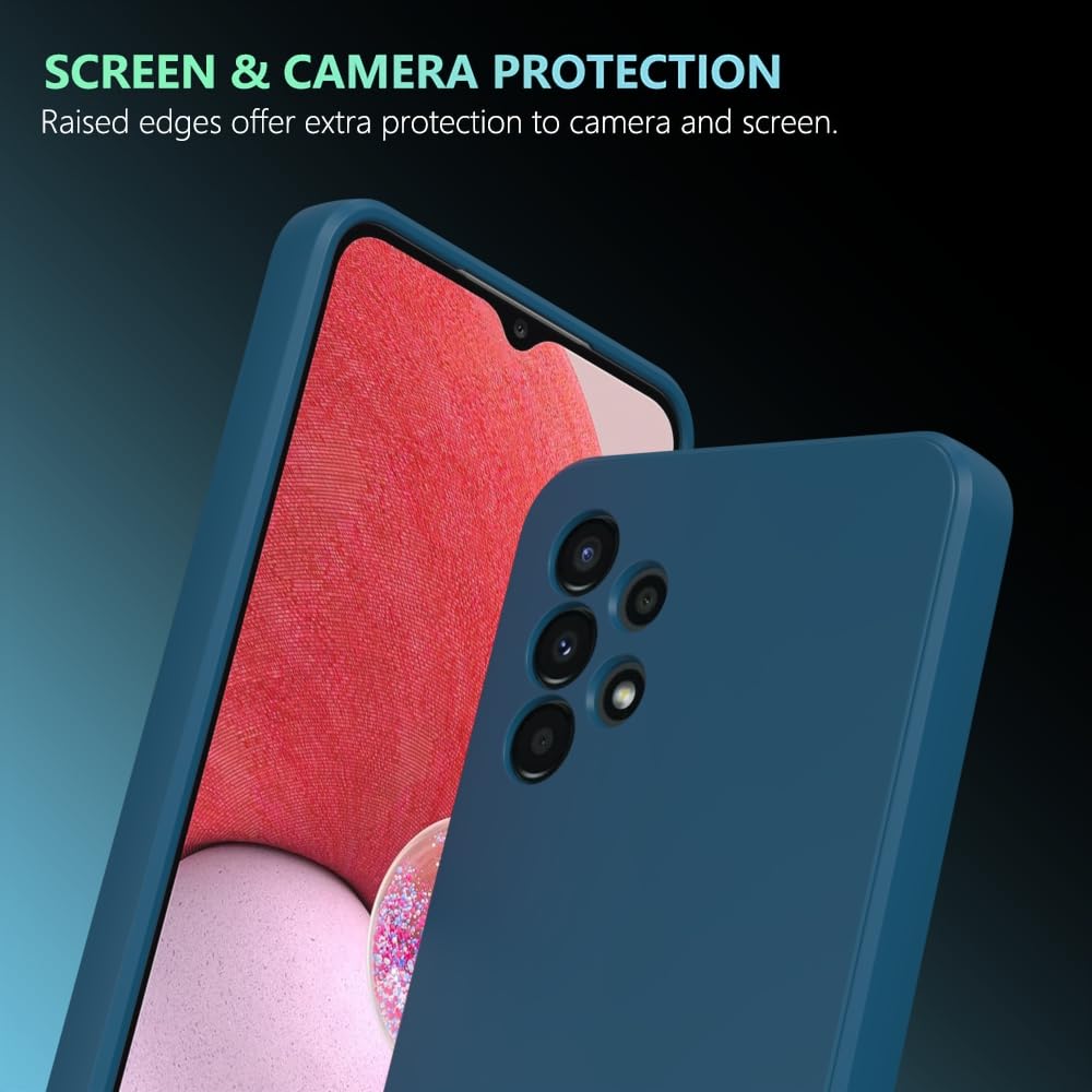 Wogroo For Samsung Galaxy A13 4G Case Dark Blue, Scratch Resistant With Soft Touch, Slim Thin Phone Cover For Samsung Galaxy A13