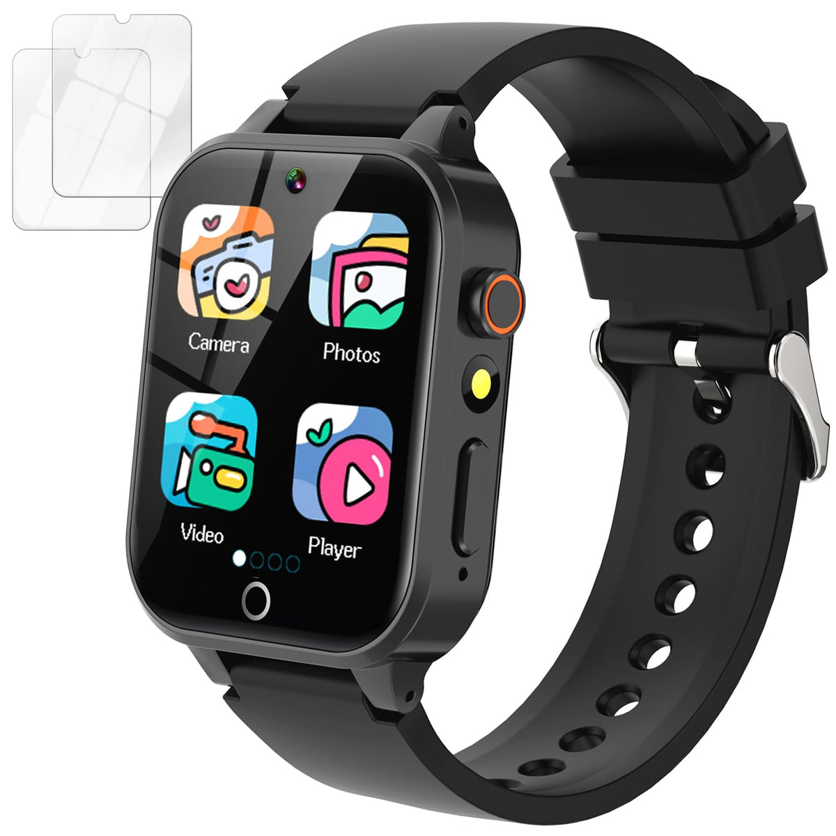 Vakzovy Kids Smart Watch Boys With 26 Puzzle Games Hd Touchscreen Camera Pedometer Music Player Flashlight, Kids Toys Birthday G