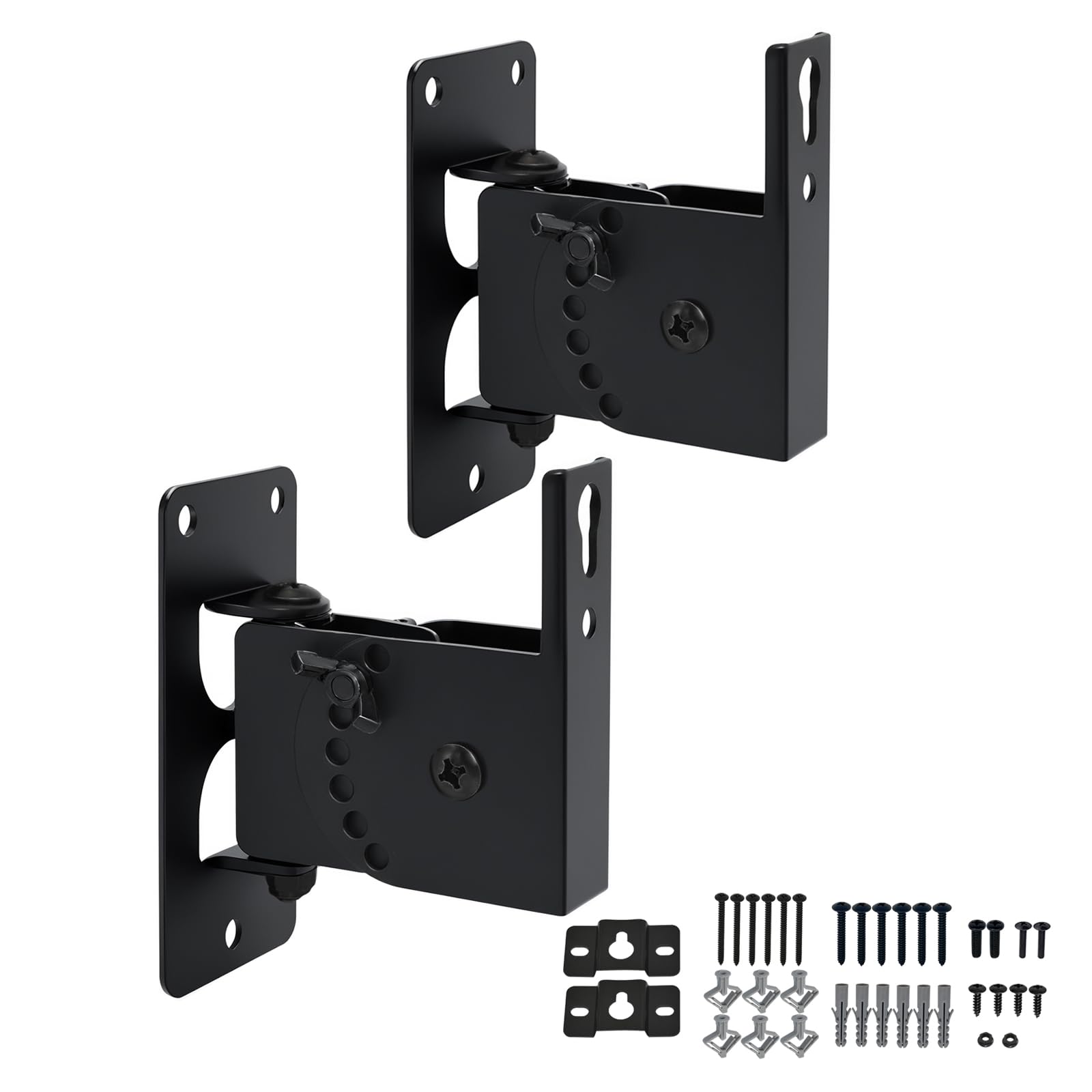 Howonder Speaker Wall Mount , Holds up to 30lbs,Swivel and Tilt, 2 Packs