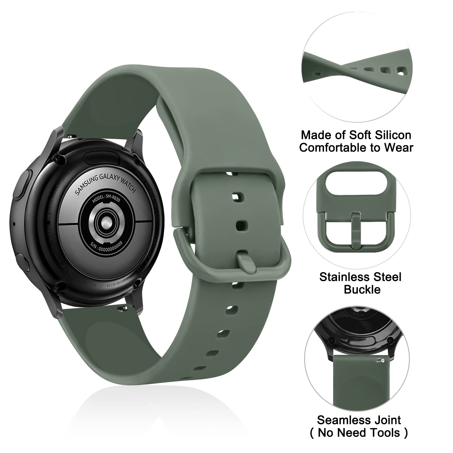 Ak For Amazfit Bip 5 Band, Amazfit Gtr 4 Bands/ Gtr 3 Pro / Gtr 3 / Gtr 2E / Gtr 2 / Gtr 47Mm Smart Watch, 22Mm Soft Silicone Sp