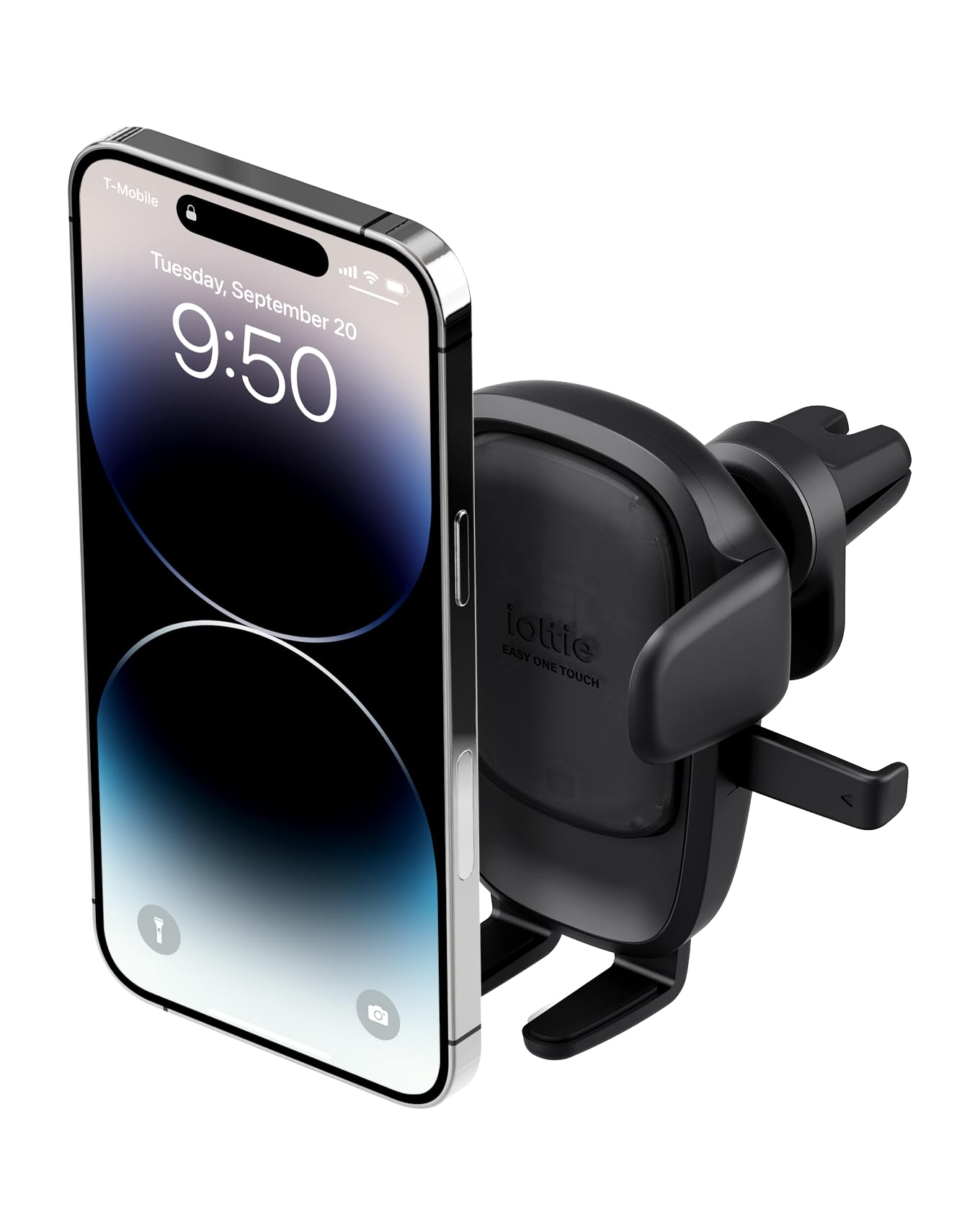 Iottie Easy One Touch Advanced Air Vent Car Phone Mount - Universal Cell Phone Holder For Iphone, Google, Samsung, Moto, Huawei,