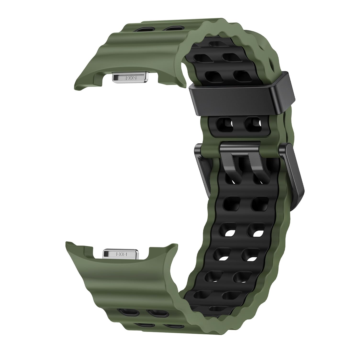 Sodhad Marine Silicone Sport Band Compatible With Samsung Galaxy Watch 8 Classic 46Mm Men Women, Soft Silicone Sport Breathable