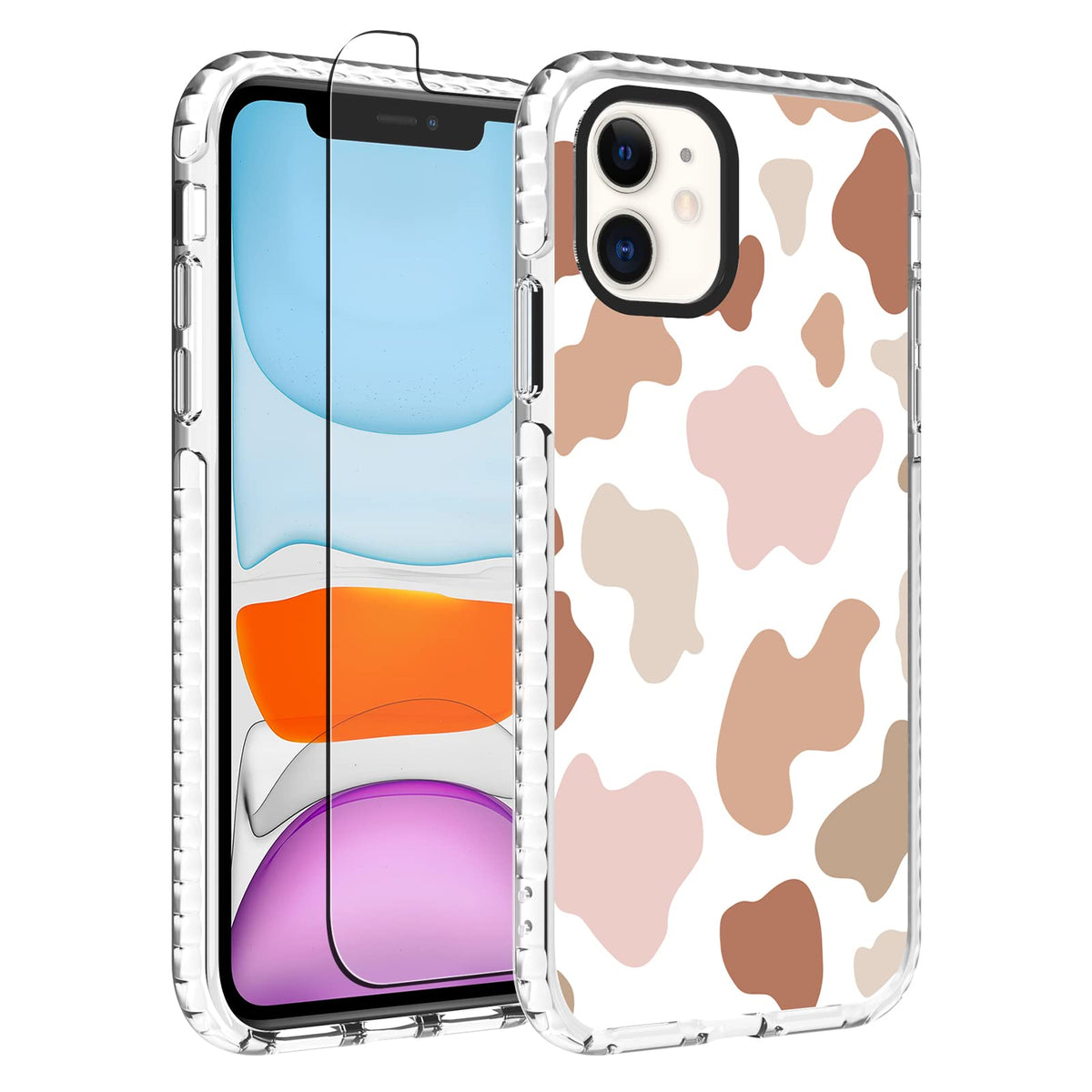 Ook Compatible With Iphone 11 Case Cute Cow Print Fashion Slim Lightweight Camera Protective Soft Flexible Tpu Rubber For Iphone