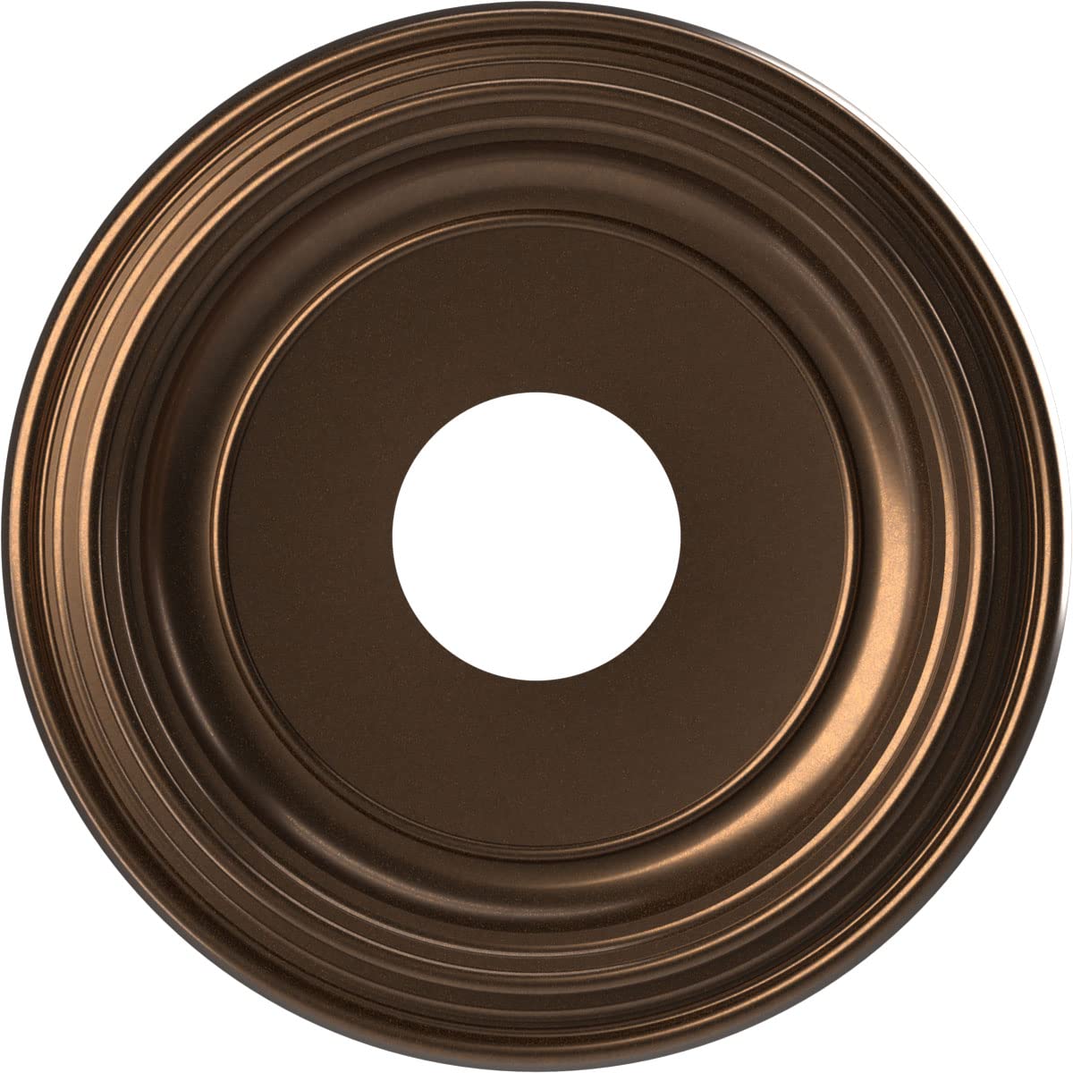 Ekena Millwork 13''Od X 3 1/2''Id X 1 1/4''P Traditional Thermoformed Pvc Ceiling Medallion (Fits Canopies Up To 7 1/2''), Metal