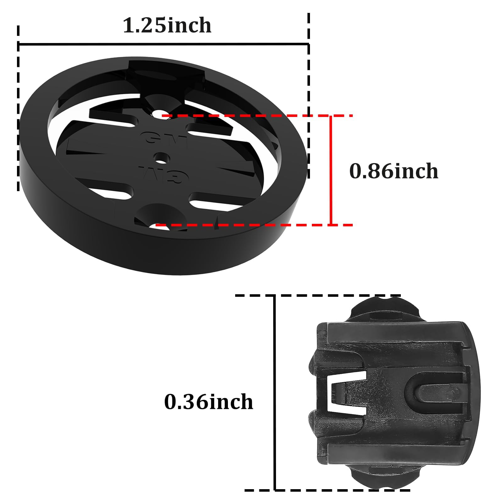 Bike Mount For Cateye   [4 Pack] Mount Adapter Insert Compatible With Cateye Out Front Cycling Computer Mounts, Bicycle Gps Comp
