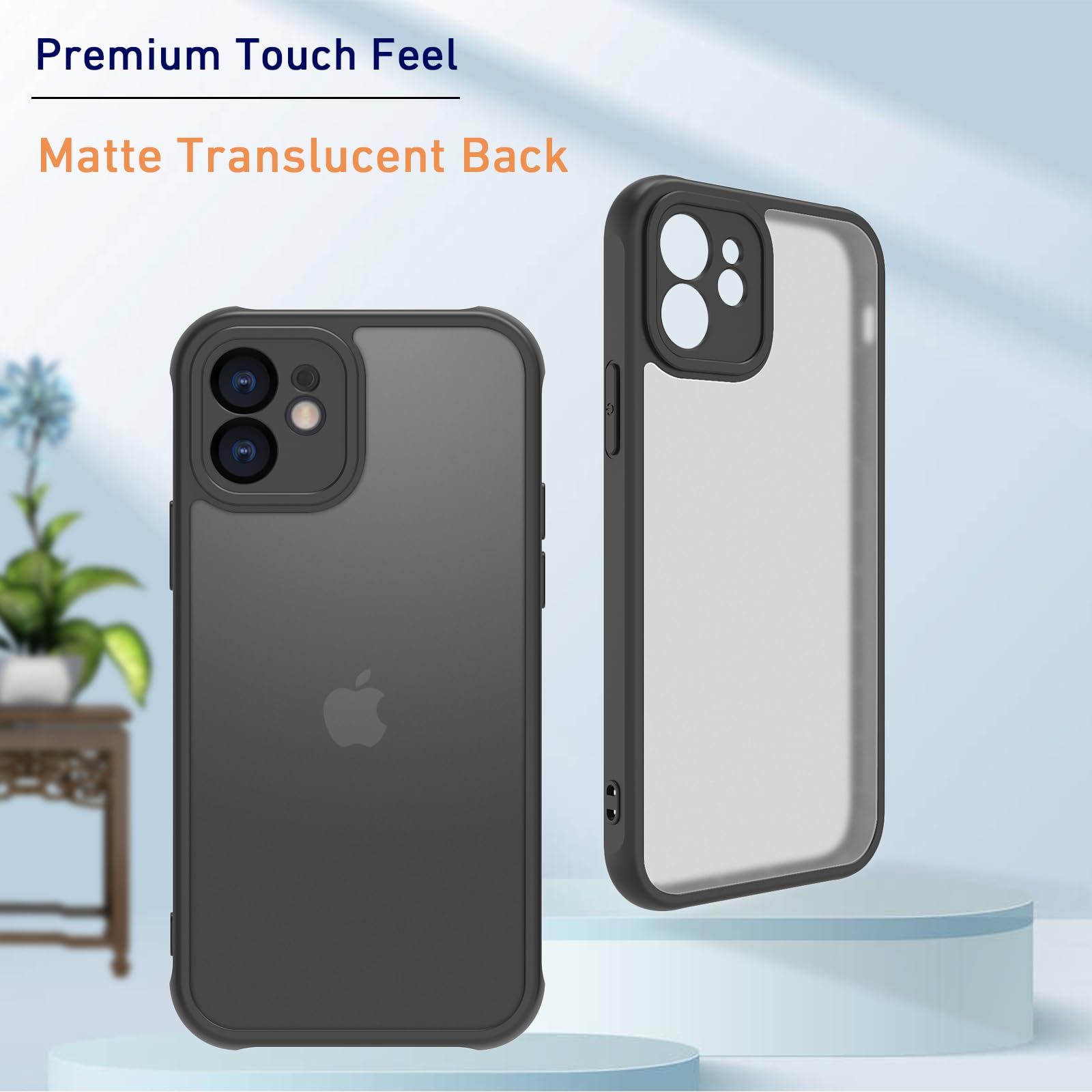 Pinlisheng Matte Case For Iphone 11 Case,Shockproof Protective Hard Back Slim Phone Case,Frosted Translucent Back Phone Cover, A